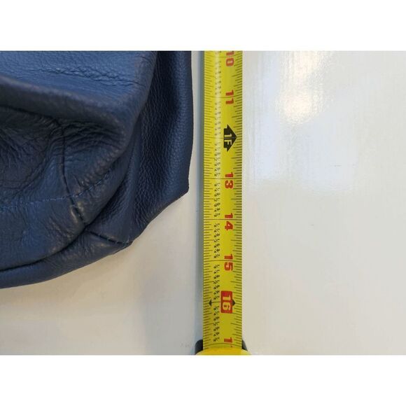 Rare Promo Tequila Komos Chill-N-Go Genuine Soft Leather Messenger Bag Navy Blue - Picture 2 of 2